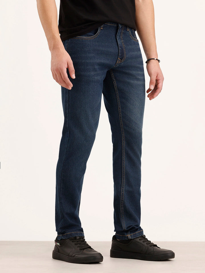 Slim Fit Denim Jeans | Dark Blue