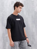 Oversized Skeletal Graphic T-Shirt | Black