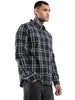 Green Slim Fit Checked Shirt