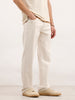 Solid Anti Fit Denim Jeans | Ecru