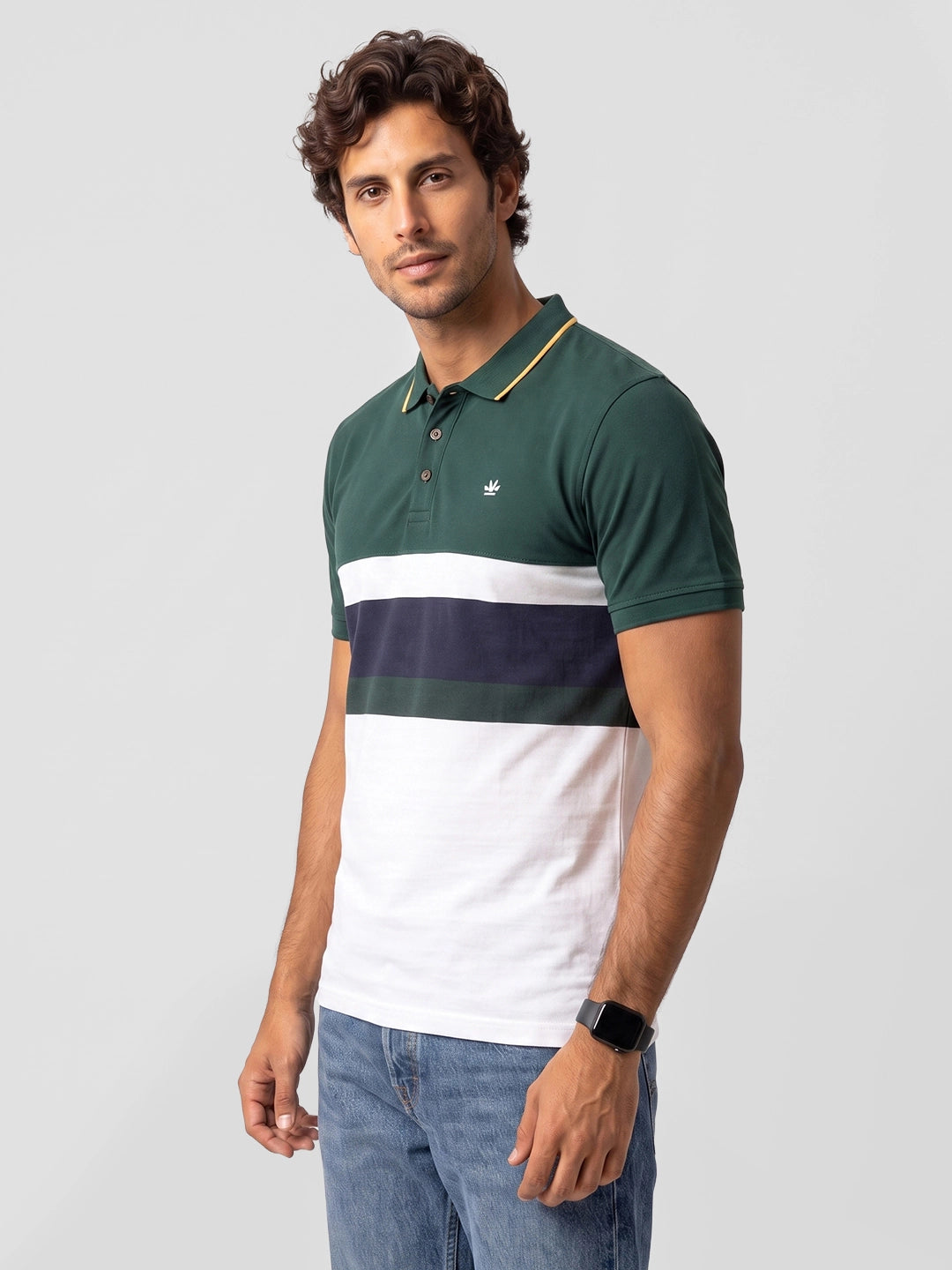Regular Fit Cut & Sew Polo T-Shirt | Multicolor | WTTS4095F