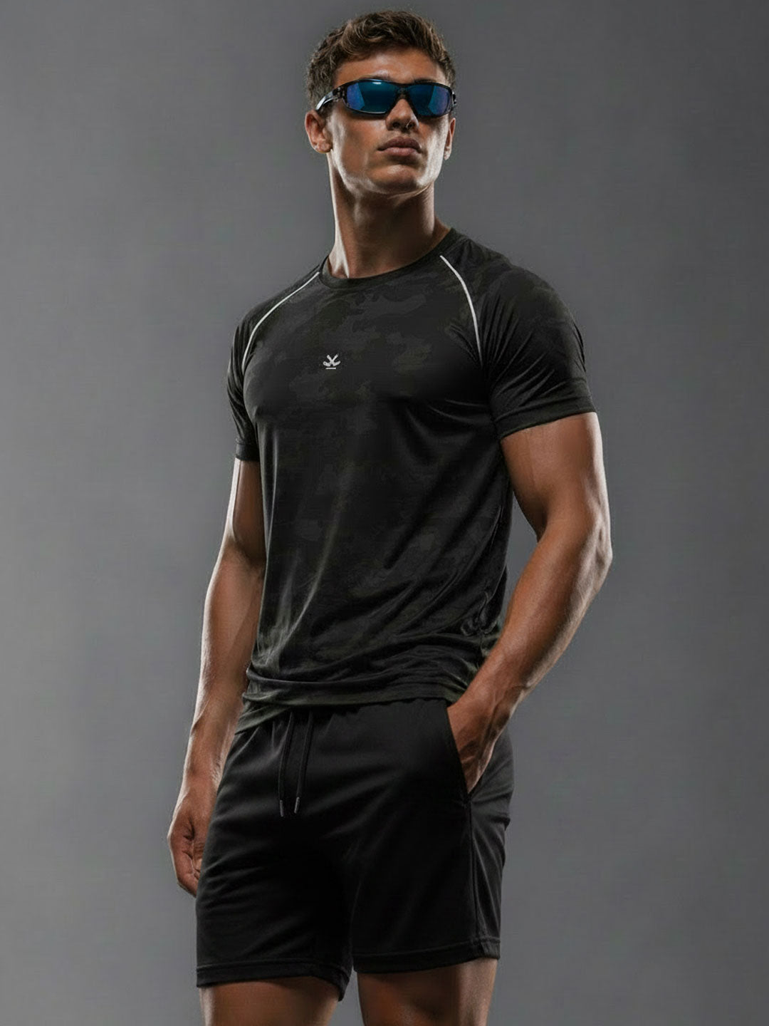 Stealth Camo Active Tee | Active |  Black