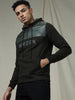 Hooded Zipper Black Sweatshirt