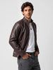 Solid Slim Fit Jacket | Black | WHJK5137