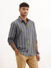 Slim Fit Striped Full Sleeve Shirt | Blue | WSH02FSSL0032S