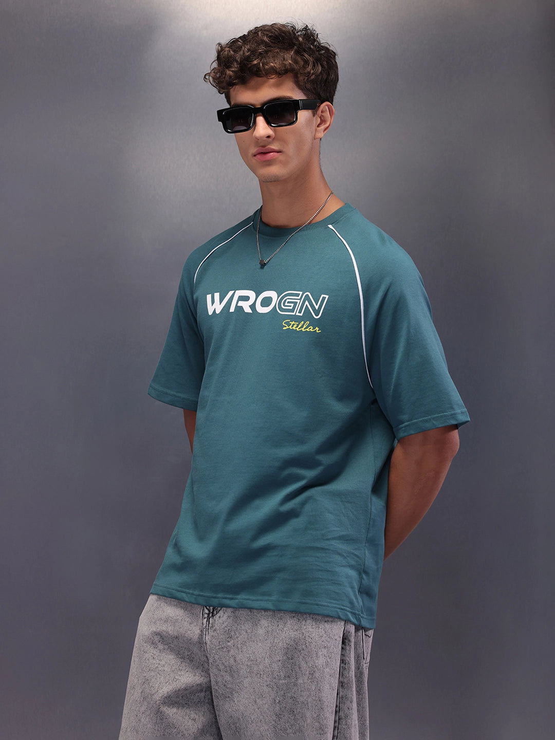 Stellar Placement Printed T-Shirt | Green