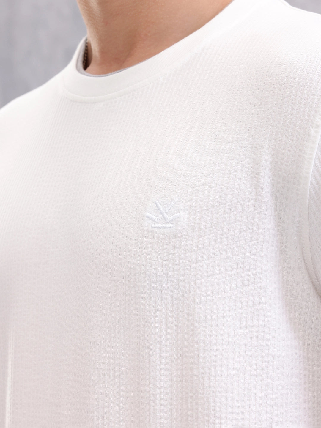 Solid Slim Fit T-Shirt | White
