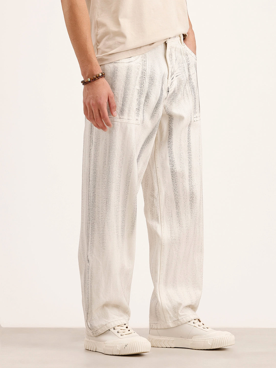 Washed Loose Fit Denim Jeans | Grey