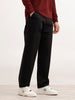 Loose Fit Cut & Sew Trouser  | Black