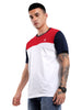 White Swerve Colourblocked T-Shirt