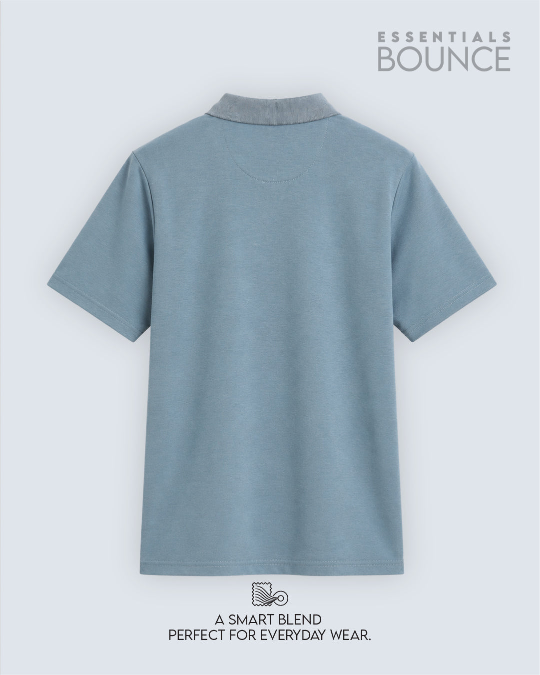 No Brainer Bounce Regular Fit Polo T-Shirt | Essential | Light Blue