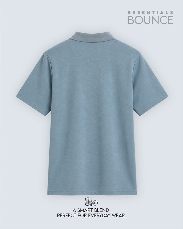 No Brainer Bounce Slim Fit Polo T-Shirt | Essential | Light Blue