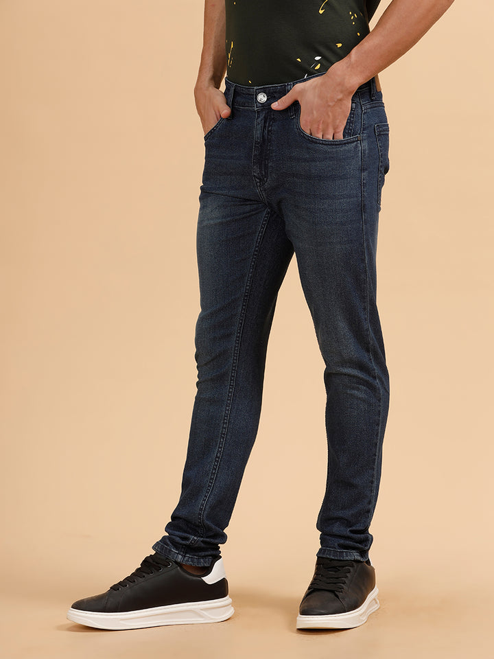Casual Slim Fit Jeans | Dark Blue