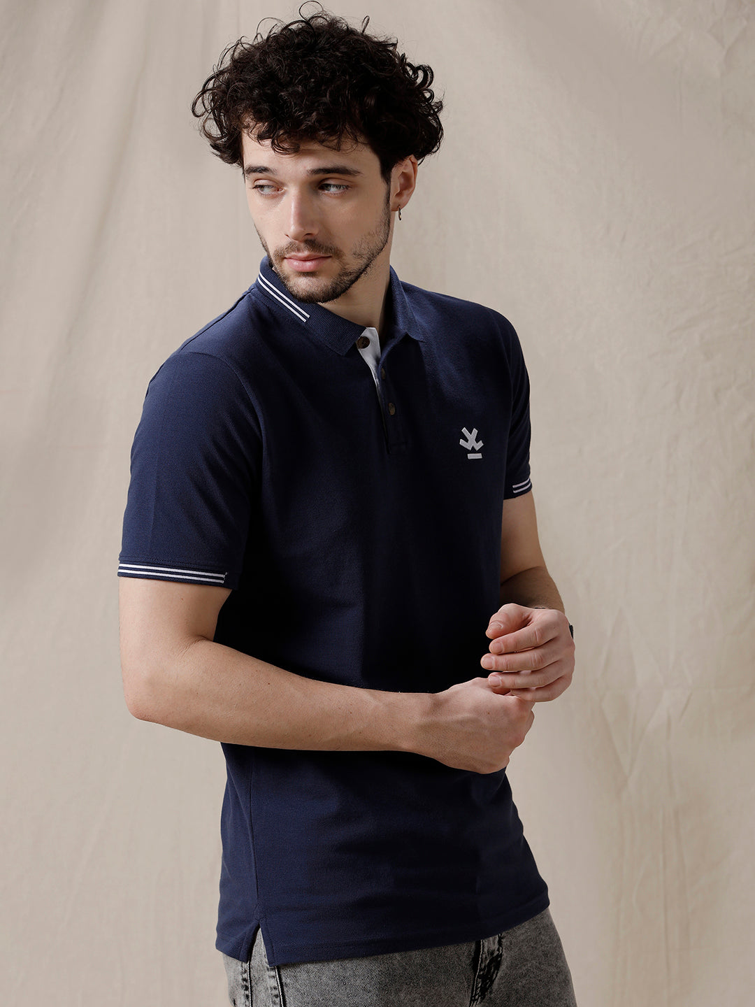 Solid Lines Casual Polo T-Shirt