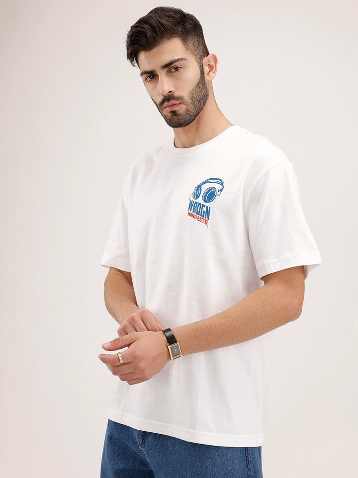 Oversized Backprinted T-Shirt | White