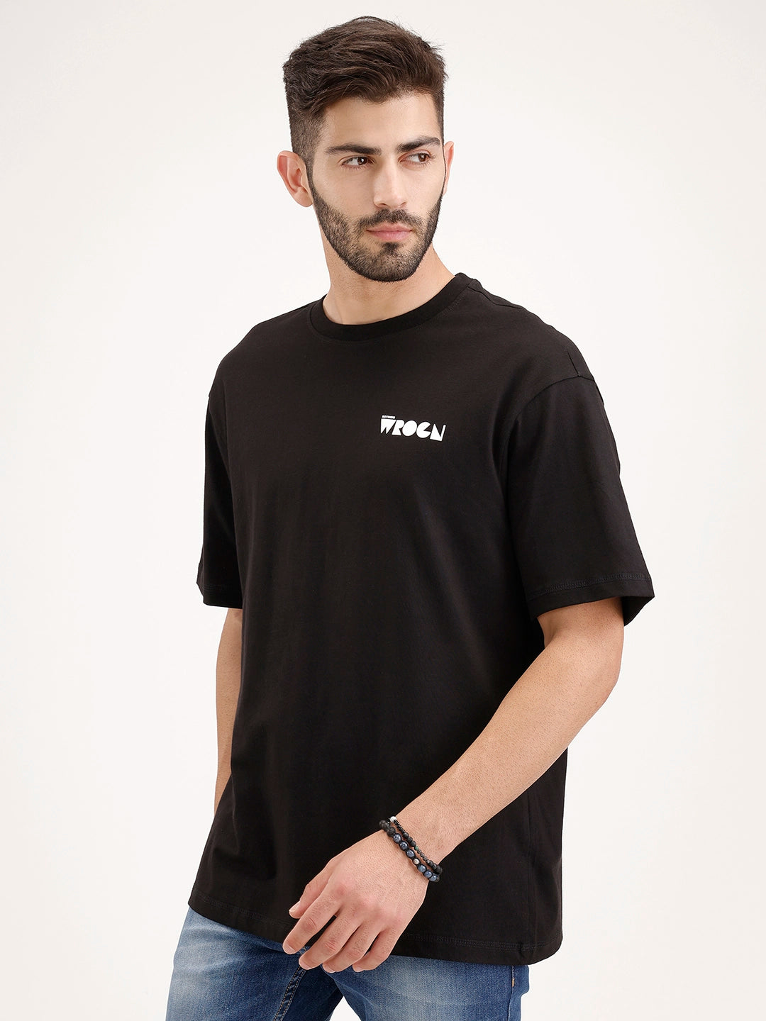 Oversized Backprinted T-Shirt | Black