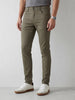 Solid Slim Fit Trouser | Olive