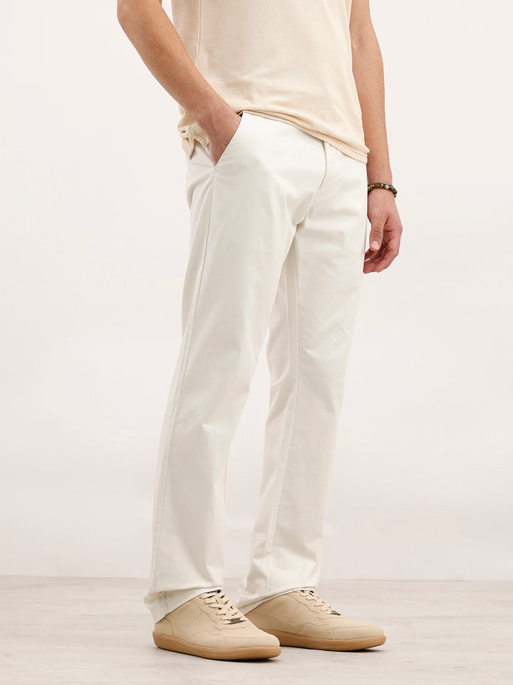 Straight Fit Trouser | Off White