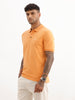 Solid Slim Fit Polo T-Shirt | Orange