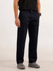 Loose Fit 100% Cotton Trouser | Navy Blue