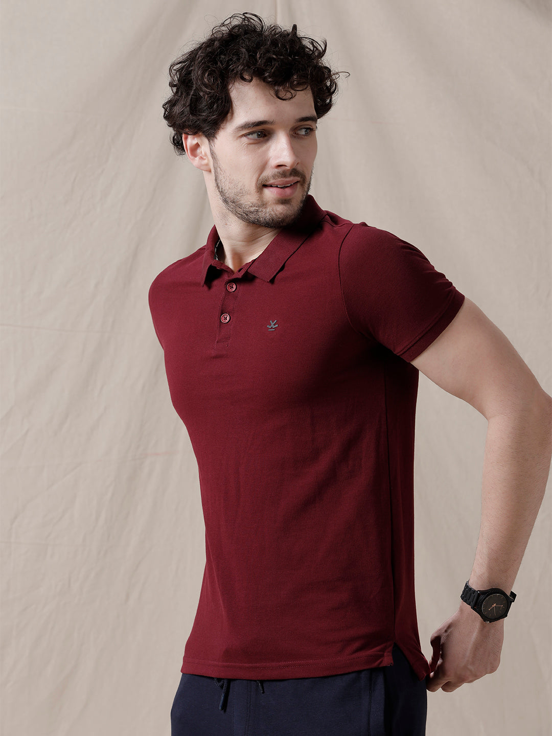 Select Solid Polo T-Shirt
