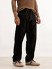 Loose Fit Contrast Stitch Denim Jeans | Black