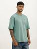 Solid Oversized Polo T-Shirt | Green
