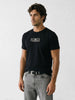 Slim Fit Patch Detail T-Shirt | Black