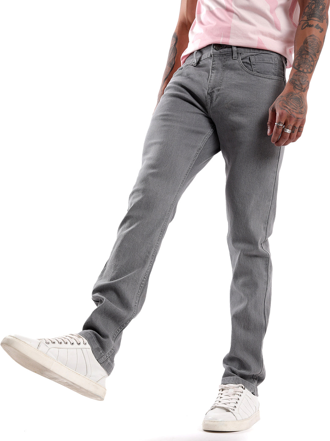 Elite Grey Twill Denim Jeans