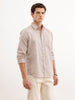 Regular Fit Checkered Shirt  | Brown