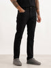 Solid Slim Fit Denim Jeans | Black