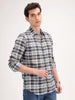 Slim Fit Checkered Shirt | Blue
