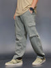 Men’sLoose fit cargo trousers | Olive
