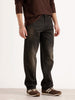 Faded Anti Fit Denim Jeans | Dark Grey