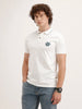 Slim Fit Patch Detailed Polo T-Shirt | Off White