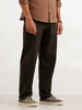 Solid Loose Fit Trouser | Brown
