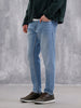 Heavy Fade Skinny Crop Jeans | Light Blue