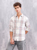 Neutral Check Pattern Casual Shirt – A Refined Everyday Essential | Grey