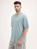 Oversized Fit Back Print T-Shirt | Green
