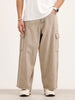 Baggy Cargo Fit Denim Jeans | Khaki
