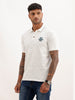 Slim Fit AOP Polo T-Shirt | Off White