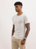 Slim Fit Placement Printed T-Shirt | Off White