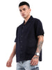 Navy Blue Resort Collar Shirt