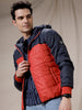 Colourblocked Hooded Puffer Jacket