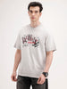 Oversized Front Printed T-Shirt | Grey