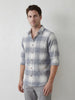 Regular Fit Checkered Shirt | Grey