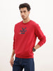Comfort Fit Placement Printed Sweatshirt | Red | WVSS9026F