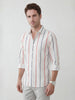 Slim Fit All Over Print Shirt | White