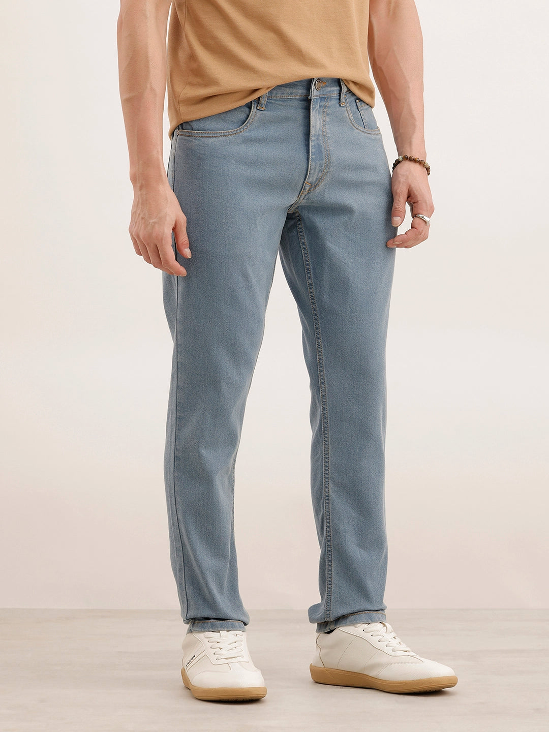 Classic Slim Fit Denim Jeans | Light Blue