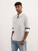 Solid Regular Fit Full Sleeve Shirt | White